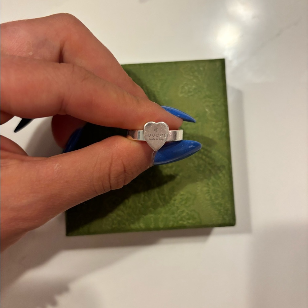 Gucci Silver Heart Ring